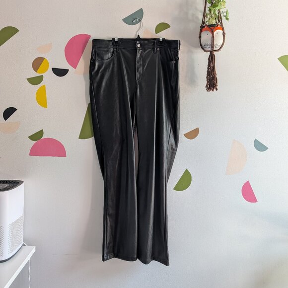 Vegan Leather Flares - Picture 2 of 4